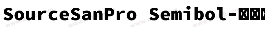 SourceSanPro Semibol字体转换